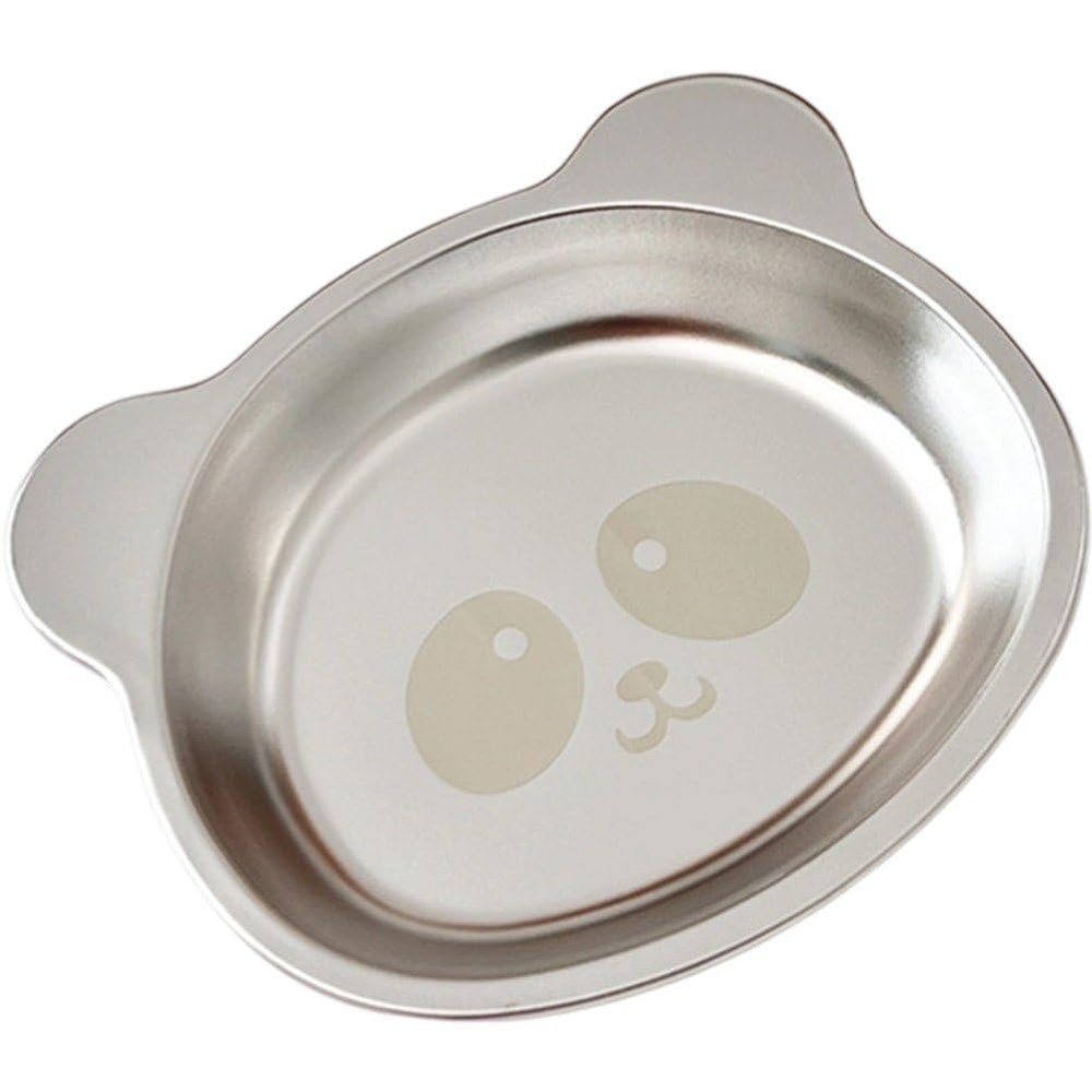 hzzsbu Stainless Steel Bowls for Kids, Cute Bear Kids Feeding Bowls Snacks Bowls, Unbreakable Soup Bowls Salad Bowls Metal Serving Dishes for Rice Noodle