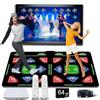 Double Dance Mat, Portable Wireless HDMI Somatosensory Game Mat, Yoga, Running, Aerobics Fitness Blanket, with 2 Controllers, 64G Memory Card Luxury Gift for Boy, Girl view 1