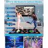 Double Dance Mat, Portable Wireless HDMI Somatosensory Game Mat, Yoga, Running, Aerobics Fitness Blanket, with 2 Controllers, 64G Memory Card Luxury Gift for Boy, Girl view 2
