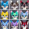 Fursuit Head Design Collection, 9 Unique Animal Styles, Numbered 37-45, Artistic Character Expressions (38#) view 1