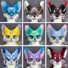 Fursuit Head Design Collection, 9 Unique Animal Styles, Numbered 37-45, Artistic Character Expressions (38#) view 2