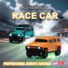 1/64 Scale Desktop Drift RC Car,Mini RC Sports Car 2.4Ghz with Gyro Mini Drift Racing Remote Contrl Cars Model Toys Hobby Gift for Adults and Kid Children's (SUV-Green) view 2