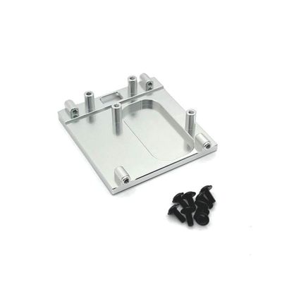 CXDMGDSF MN168 MN78 MN99S Metal Gearbox Mount Base Motor Holder Compatible with 1 12 Scale RC Car Upgrade Parts Compatible with Various RC Models(Silver)