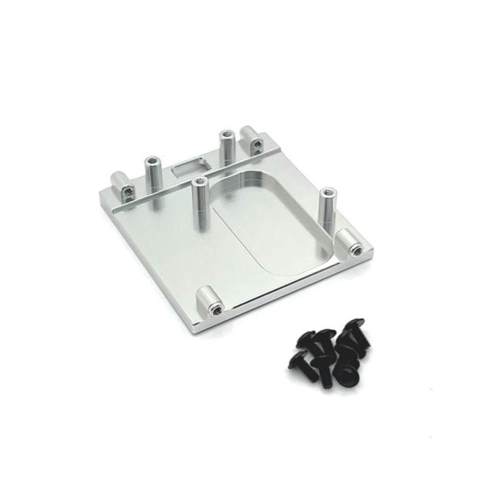 CXDMGDSF MN168 MN78 MN99S Metal Gearbox Mount Base Motor Holder Compatible with 1 12 Scale RC Car Upgrade Parts Compatible with Various RC Models(Silver)