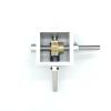 Angle Drive 1pcs 90 Degree Worm Gear Gearbox 1 to 10 1 to 20 Reduction Gearbox Angle Steering Device Right Angle Reversing Gearbox Gearbox Pinion(1:20 6mm in Shaft and 6mm Out Shaft) view 1