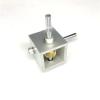 Angle Drive 1pcs 90 Degree Worm Gear Gearbox 1 to 10 1 to 20 Reduction Gearbox Angle Steering Device Right Angle Reversing Gearbox Gearbox Pinion(1:20 6mm in Shaft and 6mm Out Shaft) view 3