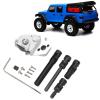 Aluminum Alloy RC Car Gear Box & Drive Shaft Set | Compatible for Axial SCX24 1/24 RC Cars | High - Performance Replacement for AXI00001 / AXI00002 | Sturdy & Rustproof (Silver) view 4