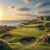 1000 Piece Golf Old Course at st Andrews Scotland Old Golf Course Large Jigsaw Puzzles for Adults Educational Toy for Kids Creative Games Entertainment Wooden Puzzles Thick Sturdy view 1