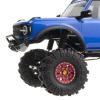 BOQEXSS RC Car Wheel Tyre Kit for Axial for SCX24 AX24 for TRX4M for FCX24 1/18 1/24 4Pcs 62X21mm 1.0 Inch Metal Beadlock Wheel Rim Tire Set RC Crawler Car(Black) view 3
