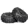 BOQEXSS RC Car Wheel Tyre Kit for TRX4M for SCX24 AX24 for FCX24 1/18 1/24 4Pcs 51Mm 1.0Inch Beadlock Wheel Tire Set RC Crawler Car Upgrade Parts Accessories view 3