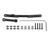 FRELEAN RC Steering Rod for SCX24 | Lightweight Aluminum Alloy Sturdy Tie Links | High Tightening Link for Axial AXI90081 / AXI00001 / AXI00002 | Easy Installation with 16 Accessories (Black) view 1