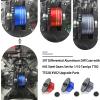 7075 Aluminum Differential Case with 45# Hardened Steel Differential Spur Gear and Bevel Gear, Diff Case and Gear Set Replacement for #54875 Upgraded Parts for 1/10 Tamiya XV02 TT02 TT02B RC Car Blue view 3