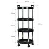 Collapsible Wagon Cart with Wheels Foldable Folding Wagons Carts Silent Universal Wheels,Hairdressing Trolley with 360 Rotation Stainless Steel Tool Rack for Hair Salon Beauty Multifunction view 2