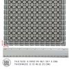 150 pcs, Dollhouse Flooring, 1:12 Scale Doll House Tiles, Miniature Checkerboard Floor, REDUCIO! (Gothic Mosaic) view 2