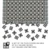 150 pcs, Dollhouse Flooring, 1:12 Scale Doll House Tiles, Miniature Checkerboard Floor, REDUCIO! (Gothic Mosaic) view 3