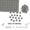 150 pcs, Dollhouse Flooring, 1:12 Scale Doll House Tiles, Miniature Checkerboard Floor, REDUCIO! (Gothic Mosaic) view 4