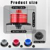 7075 Aluminum Differential Case with 45# Hardened Steel Differential Spur Gear and Bevel Gear, Diff Case and Gear Set Replacement for #54875 Upgraded Parts for 1/10 Tamiya XV02 TT02 TT02B RC Car Red view 2