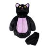BABWWNIX Cute Halloween Animal Costume for Toddler Baby Girl Boy Fuzzy Warm Hooded Romper Funny Cosplay Jumpsuit Outfits (Purple, 6-9 Months) view 1