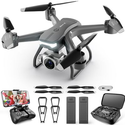 4DRC V14 Professional Drone with 1080P Dual Camera, Foldable HD FPV Mini Drone with 2 Batteries,Trajectory Flight Control,One Key Take Off/Land, Toys Gifts for Teen Boys Girls, Beginner