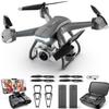 4DRC V14 Professional Drone with 1080P Dual Camera, Foldable HD FPV Mini Drone with 2 Batteries,Trajectory Flight Control,One Key Take Off/Land, Toys Gifts for Teen Boys Girls, Beginner view 1
