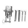 360 Degree Rotating Stainless Steel Swing Hook, Strong 1000lbs Load Bearing, Easy Installation for Hammock Chair Punching Bag, Indoor Outdoor Use with Stable Structure view 1