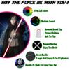 XIUCAI LED Lightsaber Toy, Cosplay Essential Toys Lightsabers, Rechargeable Friendly Interactive Plaything, with Metal Hilt,Pink Purple,Grey Hilt view 4