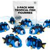 5-Pack Mini Tropical Fish Collectibles  Unique Ocean-Inspired Desk Decor and Shelf Display  3D Printed in Canada view 1