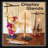 Bull Moose Marionette - An Animated Wooden Wild Animal Figure - Marionette WITH Display-stand view 2