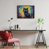 Black Cat Fallen Leaf Forest Puzzle 500 Pieces Whimsical Fall Forest Art with Black Cat Companion, Ideal for Quiet Evenings view 2
