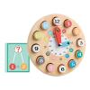 JCRBILW Wooden Clock Toy Decorative Jigsaw for 1-3 Years Old School Supplies view 1