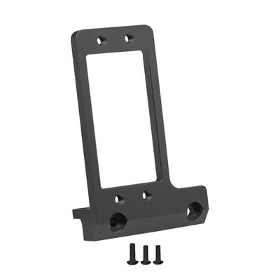 Aluminum Front Axle Servo Mount Compatible with 1 10 Scale RC Crawler Car Fits VP F9 Low CG Chassis Upgrade Part Compatible with DIY Assembly(Black)