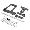 1 10 Vanquish Phoenix VS4 10 F10 Aluminum BAT Servo Mount Hydraulic Steering Link Compatible with RC Crawler Portal Axle DIY Upgrade Parts Compatible with Scale Models(Black) view 1