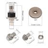Upgraded Metal Front and Rear Differential Compatible with16207 16208 16209 16210 14301 14302 R/C Cars R/C Trucks Parts(Reduction Gear) view 2