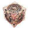7-in-1 Metal Wheel dice Rotator Set with 3D Embossed Mechanical DND, Suitable for Dungeons and Dragon Gifts, DMS and Players (Ancient red Copper) view 1