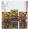 7-in-1 Metal Wheel dice Rotator Set with 3D Embossed Mechanical DND, Suitable for Dungeons and Dragon Gifts, DMS and Players (Ancient red Copper) view 2