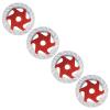 4pcs Aluminum Alloy CNC RC Brake Disc | Universal Fit for 1:10 RC Car/Truck/Crawler | Lightweight & Sturdy Replacement Accessories | 31mm Diameter, 12mm Hex Adapter (Red) view 2