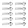 10Pcs Aluminum Alloy M4 Push Rod Joints | Positive & Negative Thread for 1/10 RC Cars/Trucks | Sturdy Replacement Parts for Crawler Vehicles | 5 Colors Available (Silver) view 1