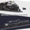 Affxinglib BIGBOY Steam Train Building Blocks Set Locomotive with Train Tracks Model Trains Building Toys for Adults and Teens(1608pcs) view 3