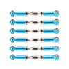 FRELEAN 6Pcs Aluminum Alloy Adjustable Push Rods | Turnbuckle Rod Linkage for RC Car Variants/Trucks/Buggies | 5 Colors, Easy Install & Sturdy Upgrade (Blue) view 1
