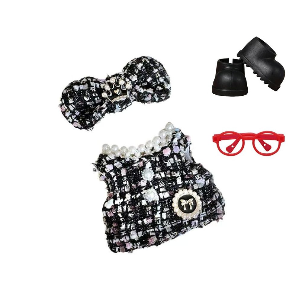 17cm Doll Clothes Set & Outfit Set for 17cm Dolls - Premium Fashion Dresses Shoes with Accessories, Luxury Chic Doll Clothing & Style Bundle,Just Clothes (No Doll) (LBB 1)