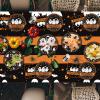 150 Pcs Happy Halloween Plates and Napkins Set - Trick or Treat Ghost Paper Tableware, Disposable Dinner Dessert Paper Plates Napkins Kit for Halloween Table Decorations Party Supplies, Serve 50 view 2