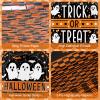 150 Pcs Happy Halloween Plates and Napkins Set - Trick or Treat Ghost Paper Tableware, Disposable Dinner Dessert Paper Plates Napkins Kit for Halloween Table Decorations Party Supplies, Serve 50 view 4