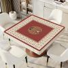 Square Mahjong Game Mat with Storage Bag, Anti Slip Noise Reduction Mahjong Table Mat,(Brown,75x75cm (29.52x29.52in)) view 3