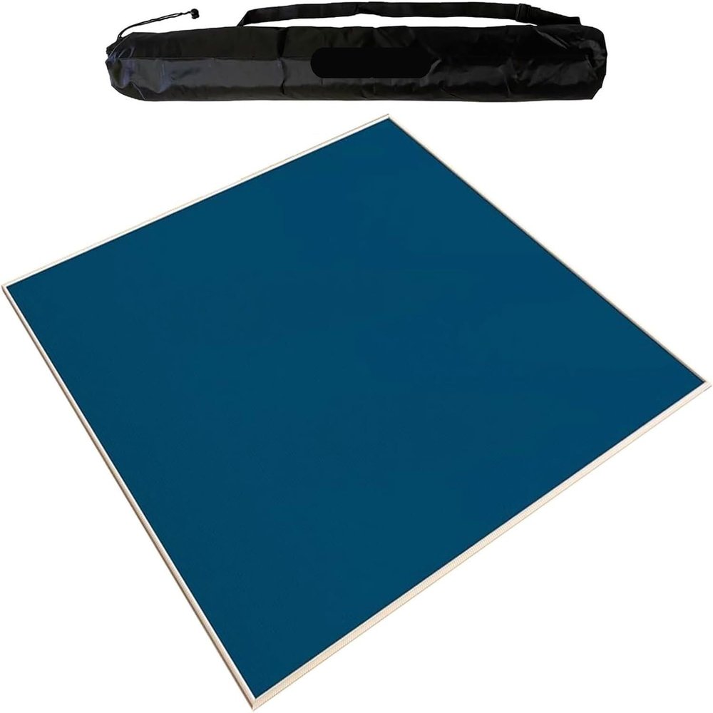 Table Mat for Mahjong Paigow Poker and Tile Game(Blue,140 cm/55.11 in)