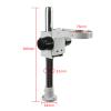 1pc Adjustable Stand Bracket 32MM Column 76mm Ring Holder for Binocular Trinocular Stereo Microscope(Black) view 3