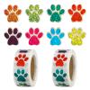 1000Pcs Dog Paw Stickers, Paw Print Sticker 1 Inch Self-Adhesive Glittery Puppy Stickers for Books Laptops Bottles Envelope DIY Crafts Supplies view 1