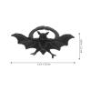 NUOBESTY 50pcs Halloween Bat Rings Luminous Plastic Rings for Kids Halloween Party Favors view 2