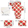 Beige Cartoon Tomato Silhouettes Reusable Baby Changing Pads with Tissue Pocket Waterproof Pads for Baby Infant Travel Station Kit cambiador de pa?ales para Bebes view 4
