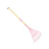 Gralara Children's Gardening Tool Set for with Pink Design for Ages 6+, Leaf Rake view 1