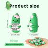 60pcs Pickle Toys, PVC Mini Inspirational Pickles Emotional Support with Inspirational Card Positive Funny Encouraging Birthday Motivational Gifts and Decorations for Friend Family Colleague (Green) view 2